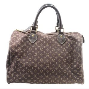 Louis Vuitton mini speedy 30 brown satchel bag